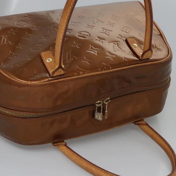 LOUIS VUITTON Monogram Vernis Tompkins Square Bag Bronze - Picture 7 of 15
